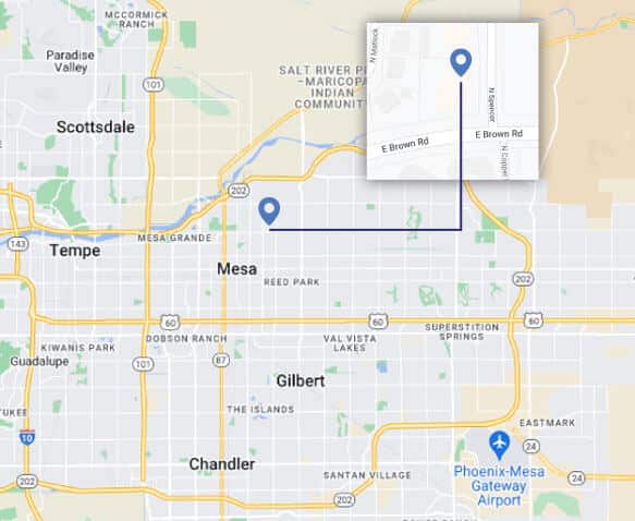 Map Of Our Hospice Care Facilities Near Phoenix